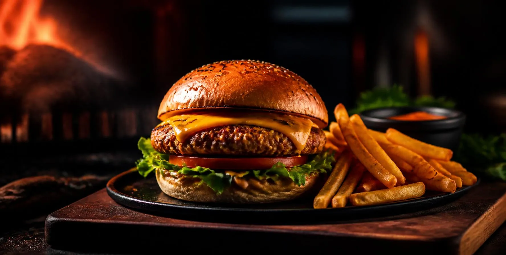 Burger Era food photography and brand visual